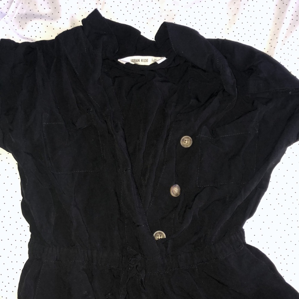 black romper one piece